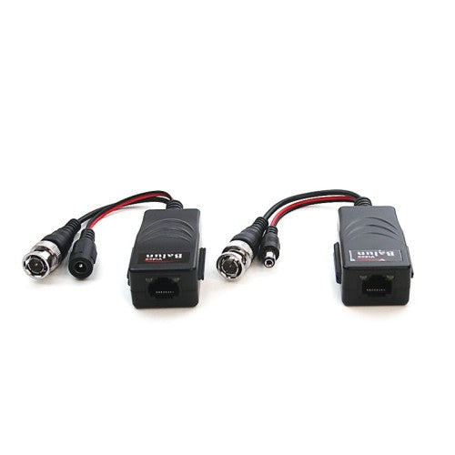 4K Video Balun Single Channel BNC over RJ45 with Power
